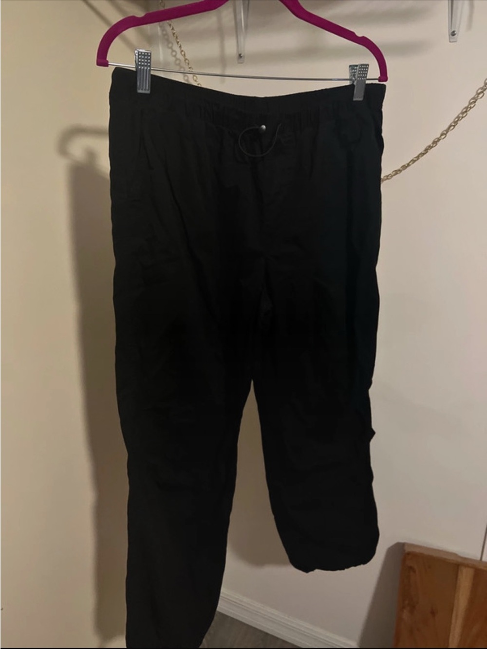No Boundaries Black Cargo Drawstring Pants